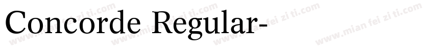 Concorde Regular字体转换